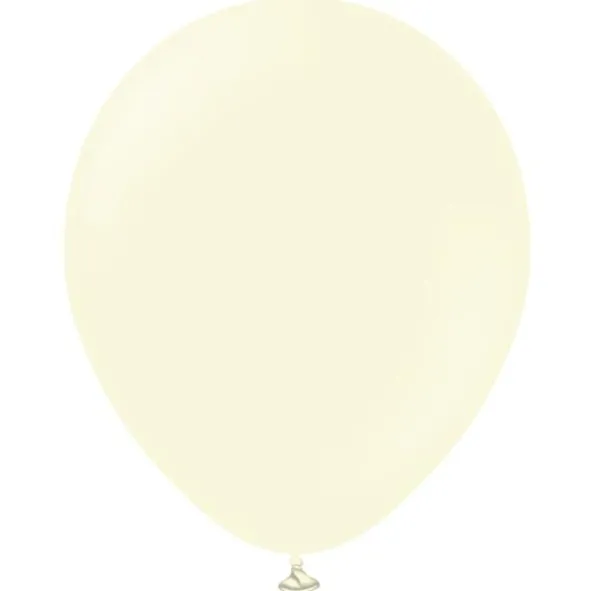 Latexballonger Macaron Blekgul 30 cm (10-pack)