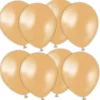 Latexballonger Metallic Guld 13 cm 25-pack (25-pack)