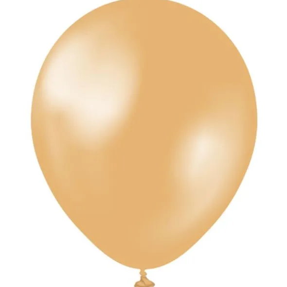 Latexballonger Metallic Guld 30 cm (10-pack)