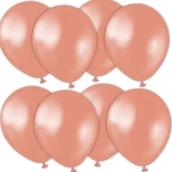 Latexballonger Metallic Roséguld 13 cm 25-pack (25-pack)