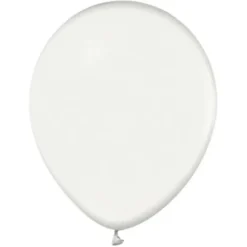 Latexballonger Metallic Vit