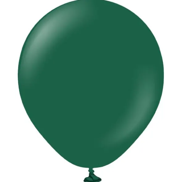 Latexballonger Mörkgrön 45 cm (5-pack)