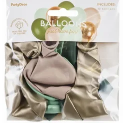 Latexballonger Naturtonade Mix 10-pack
