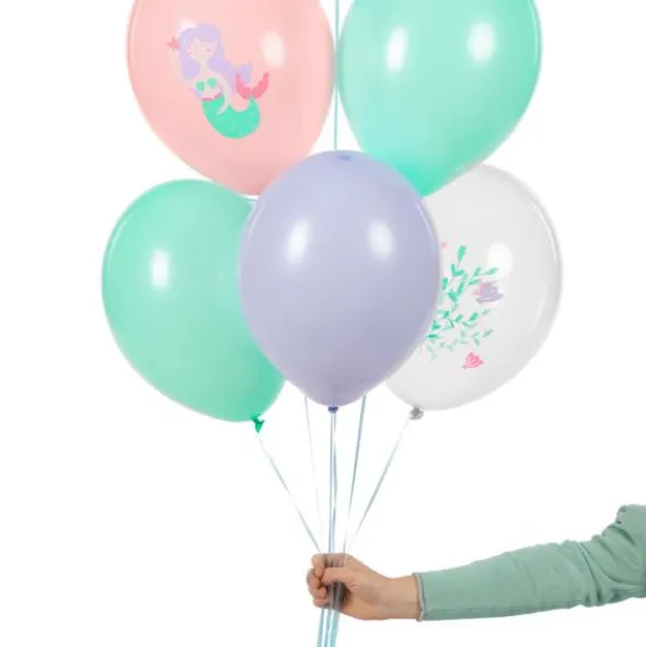 Latexballonger Sjöjungfru 50-pack