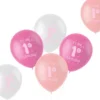 Latexballonger 1st Birthday Rosa