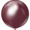 Latexballonger Vinröd Krom 60 cm 2-pack