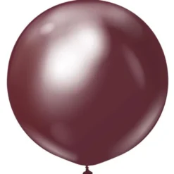 Latexballonger Vinröd Krom 60 cm 2-pack