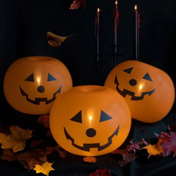 LED Ballonger Halloweenpumpor 5-pack