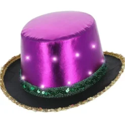 LED Hög Hatt Metallisk Mardi Gras