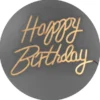 LED Neonskylt Happy Birthday Vit 40 x 29,5 cm