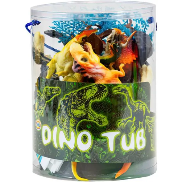 Leksaksdinosaurier i Burk