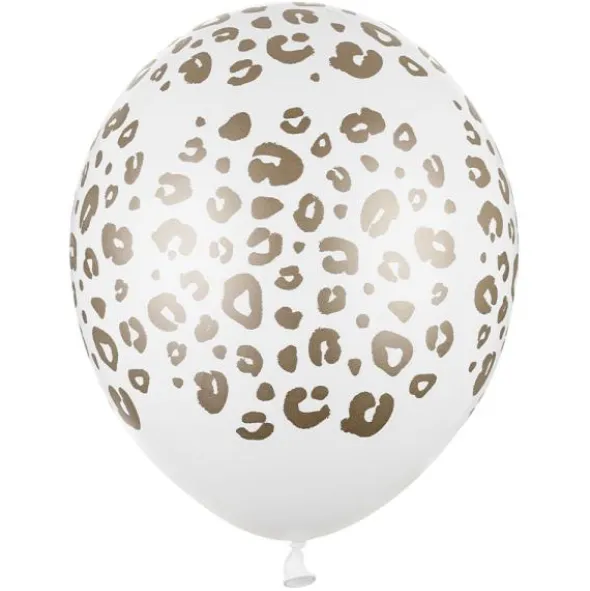 Leopard Latexballonger Guld