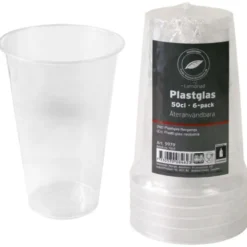 Ölglas Plast 50 cl 6-pack