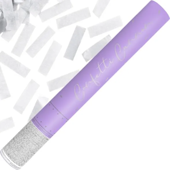 Lila Konfettikanon Silver