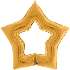 Linky Star Folieballong Guld