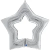 Linky Star Folieballong Silver