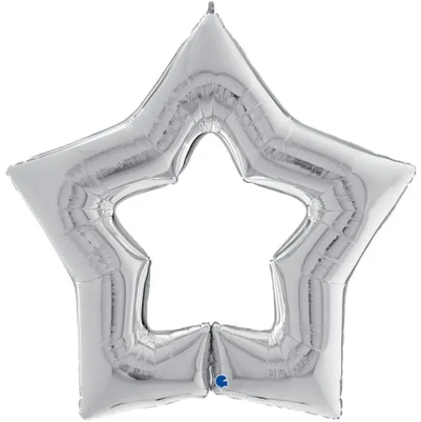 Linky Star Folieballong Silver