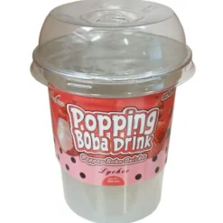 Litchidryck med Poppar Boba 350 ml