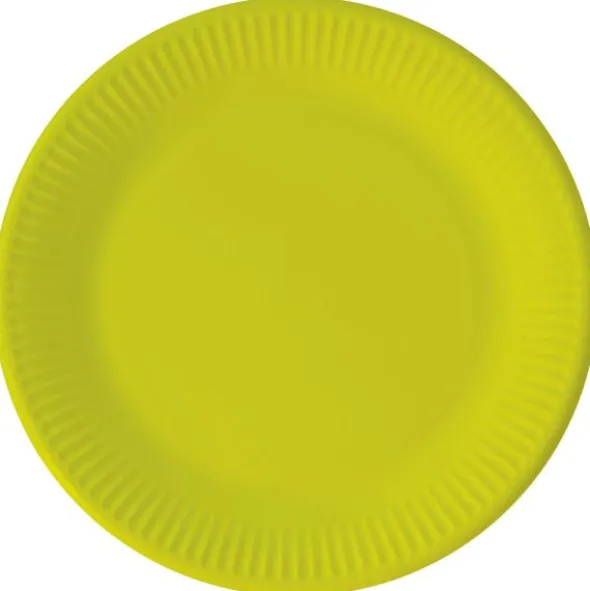 Ljusgröna Papptallrikar Solid Color