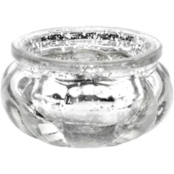 Ljushållare Glas Silver