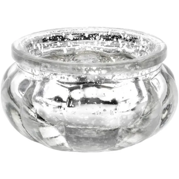 Ljushållare Glas Silver