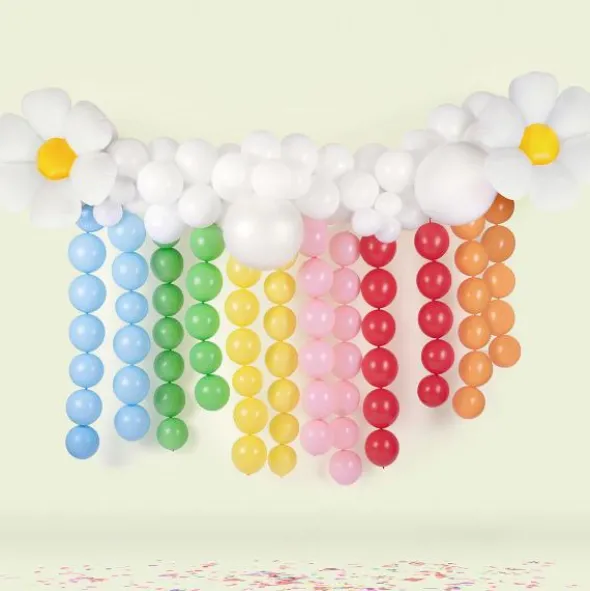 Länkande Ballonger Intensiv Blå Pastell 20-pack