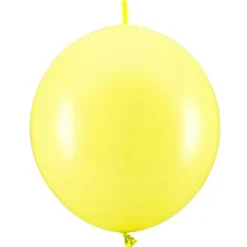 Länkande Ballonger Limegul Pastell 20-pack