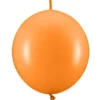 Länkande Ballonger Mandarin Orange Pastell 20-pack