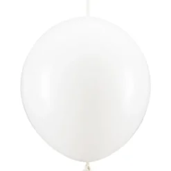 Länkande Ballonger Vit Pastell 20-pack