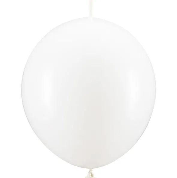 Länkande Ballonger Vit Pastell 20-pack