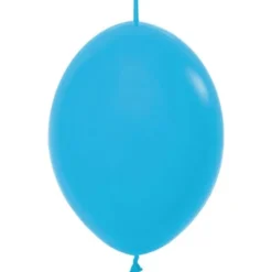 Länkande Latexballonger Blå (10-pack)