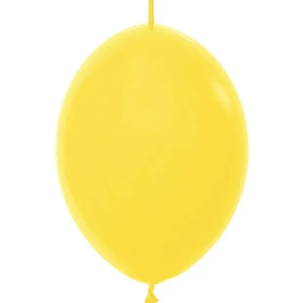 Länkande Latexballonger Gul 50-pack (50-pack)