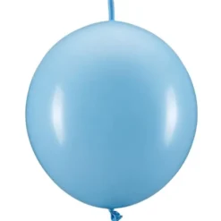 Länkande Latexballonger Ljusblå 20-pack