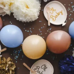 Länkande Latexballonger Ljusblå 20-pack