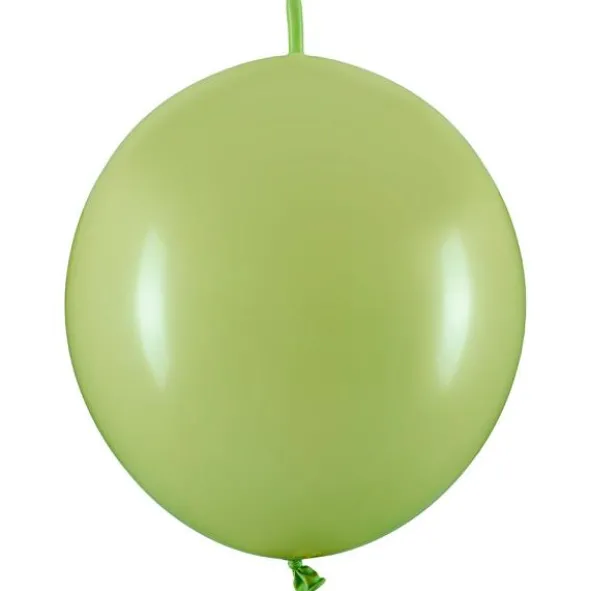 Länkande Latexballonger Olivgrön 20-pack