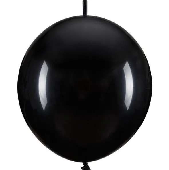 Länkande Latexballonger Svart 20-pack