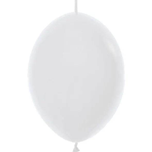 Länkande Latexballonger Vit 25-pack (25-pack)