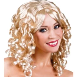 Lockig Cocktail Peruk Blond