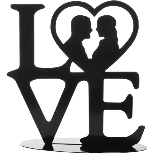 Love Tårtdekoration Metall