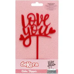 Love You Tårtdekoration