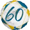 Marble 60 Holografisk Ballong Mörkblå