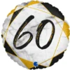 Marble 60 Holografisk Ballong Svart