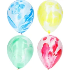 Marmor Ballonger Flerfärgade