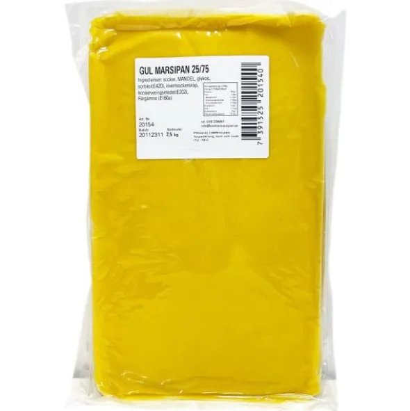 Marsipan Gul 2,5 kg