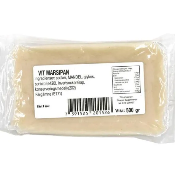 Marsipan Vit Ofärgad 500 gram