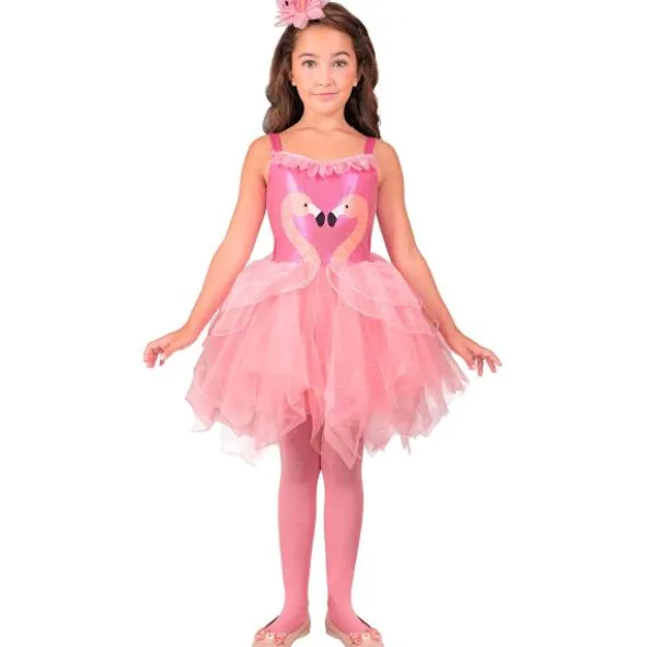 Maskeraddräkt Flamingo Barn (3-4 år (110 cm))