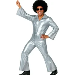 Maskeraddräkt Silver Disco (M)