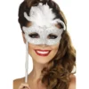 Maskeradmask på Pinne Silver