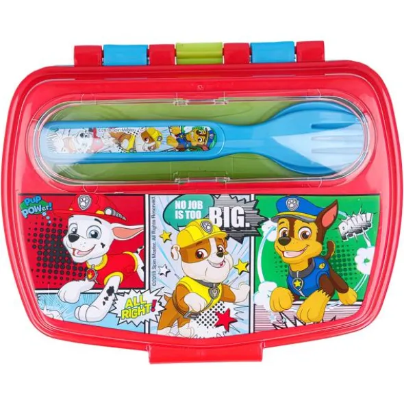 Matlåda med Bestick Paw Patrol