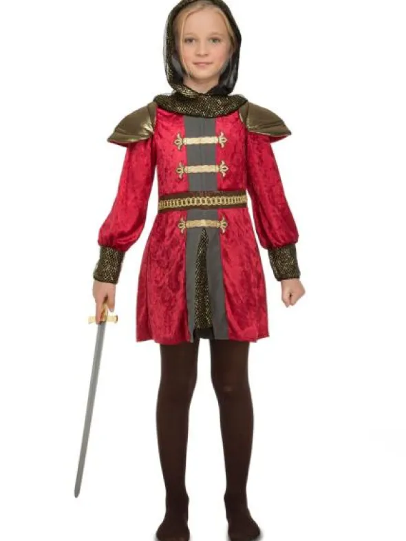 Medeltida Krigare Maskeraddräkt Barn (5-6 år)